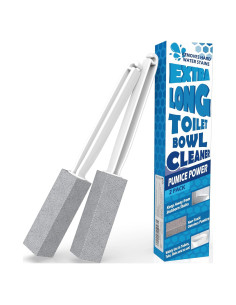 Paquete de 2 piedras pómez FAZMoss con mango largo para inodoro