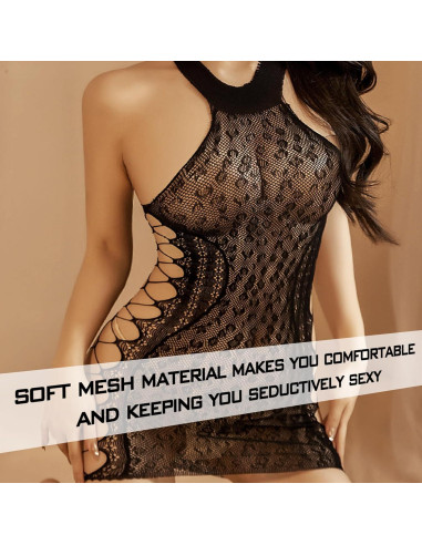 Conjunto de Lencería Sexy Famstar Babydoll de Red