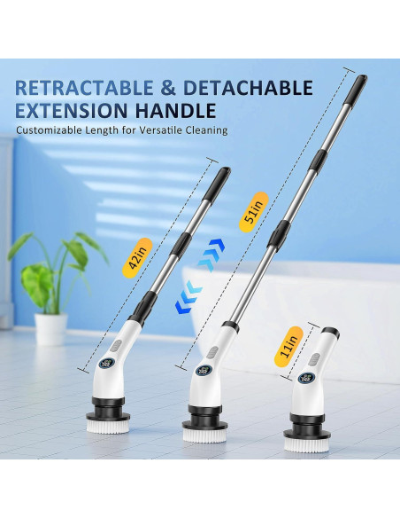 Cepillo Eléctrico Giratorio Yesayce A12 7 Cabezas IPX7