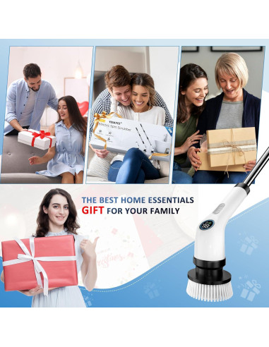 Cepillo Eléctrico Giratorio Yesayce A12 7 Cabezas IPX7