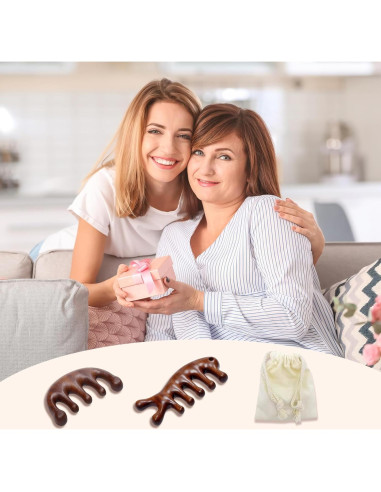 Paquete de 2 Peines de Masaje de Madera CKCLGTDM