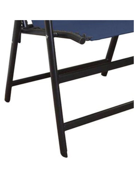 Silla Plegable Deportiva Caravan Azul con Suspensión Doble Bungee