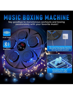 Máquina de Boxeo Musical ZEAL'N LIFE Ajustable 9 Modos 2