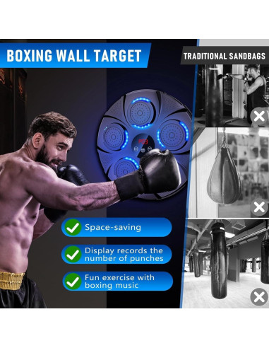 Máquina de Boxeo Musical ZEAL'N LIFE Ajustable 9 Modos