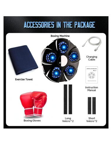 Máquina de Boxeo Musical ZEAL'N LIFE Ajustable 9 Modos