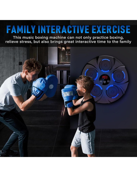 Máquina de Boxeo Musical ZEAL'N LIFE Ajustable 9 Modos