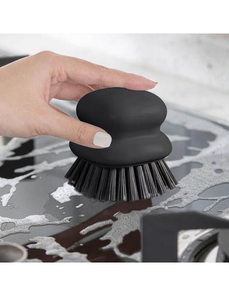 Cepillo de Platos CD HOME con Mango Antideslizante Negro
