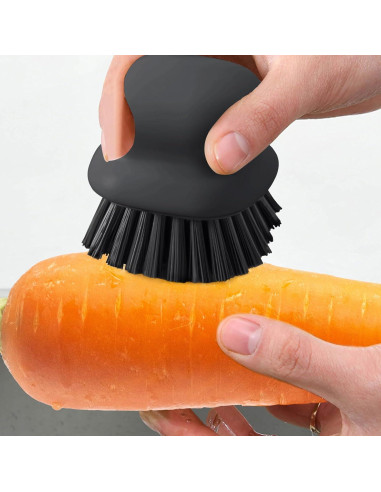 Cepillo de Platos CD HOME con Mango Antideslizante Negro