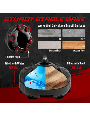 Saco de Boxeo Yes4All con Soporte Ajustable y Bola Reflexiva