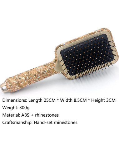 Cepillo para el Cabello Bestbling - Dorado, Antiestático y Masaje