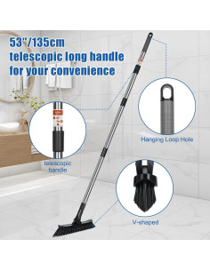 Cepillo para Juntas Qaestfy con Mango Telescópico 134 cm 2