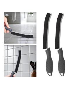 Paquete de 2 Cepillos de Limpieza TQRR para Juntas y Azulejos
