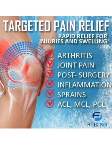Rodillera Fittest Pro con Paquete de Hielo Reutilizable