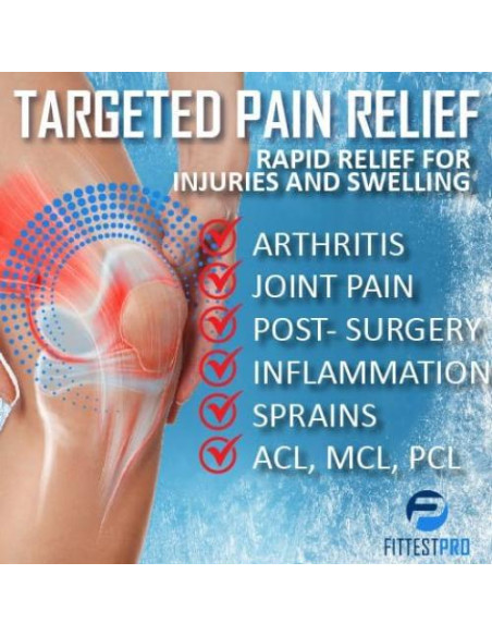 Rodillera Fittest Pro con Paquete de Hielo Reutilizable