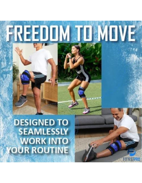 Rodillera Fittest Pro con Paquete de Hielo Reutilizable