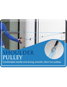 Polea de Hombro Hshbxd para Terapia Física - Azul 2
