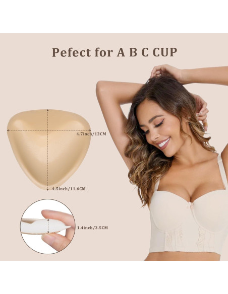 Almohadillas Adhesivas Doble Cara Auftl para Senos A-D