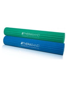 Barra de Terapia THERABAND FlexBar Verde/Azul - Mediana-Pesada