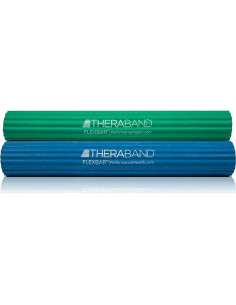 Barra de Terapia THERABAND FlexBar Verde/Azul - Mediana-Pesada 2