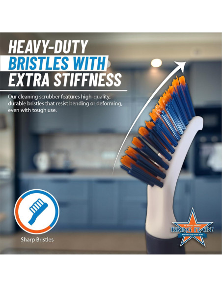 Cepillo de Limpieza de Lechada Bring It On 20 cm Ergonómico