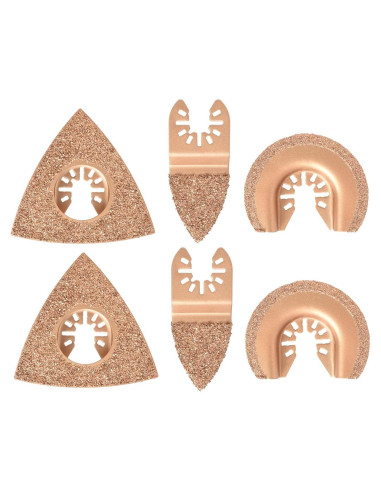 Cuchillas de Multiherramienta Oscilante Ettonsun 6 Pcs Carburo