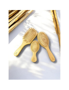 Juego de 3 Cepillos de Pelo de Bambú Anbeel - Desenredante y Masajeador 2