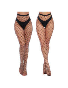 Charmnight Medias de Cintura Alta para Mujeres - Red de Pesca