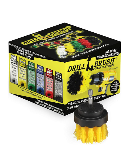 Cepillo de Limpieza para Taladro Drillbrush 2" Amarillo Cepillo de Limpieza para Taladro Drillbrush 2" Amarillo