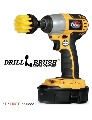 Cepillo de Limpieza para Taladro Drillbrush 2" Amarillo