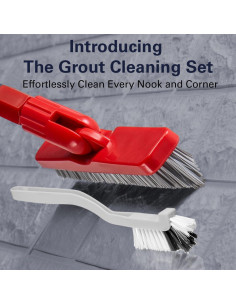 Cepillo de Lechada Fox Trot con Mango Extensible y Cerdas Rígidas 2