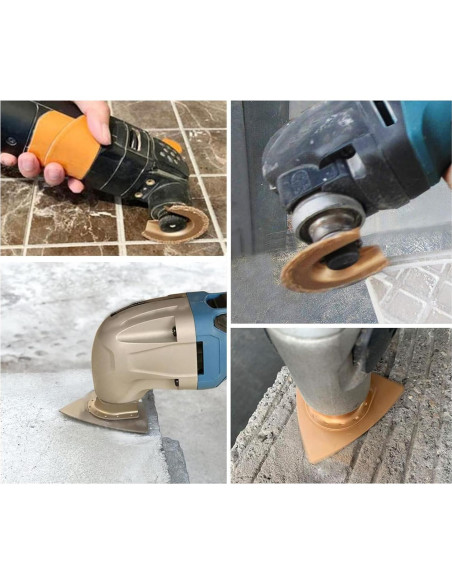 Cuchillas de Multiherramienta Oscilante Ettonsun 6 Pcs Carburo