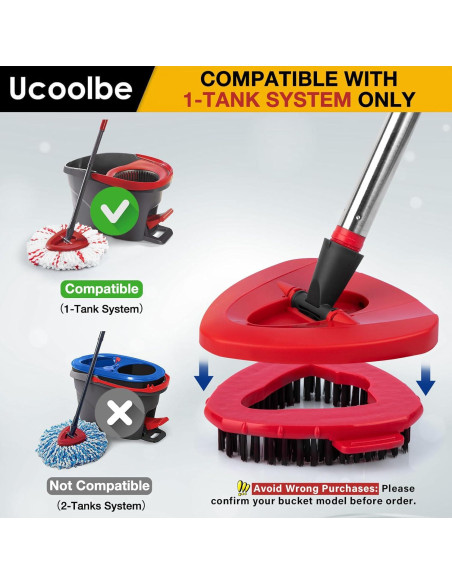 Cepillo Fregona Ucoolbe Spin Mop Repuesto Nylon 130g