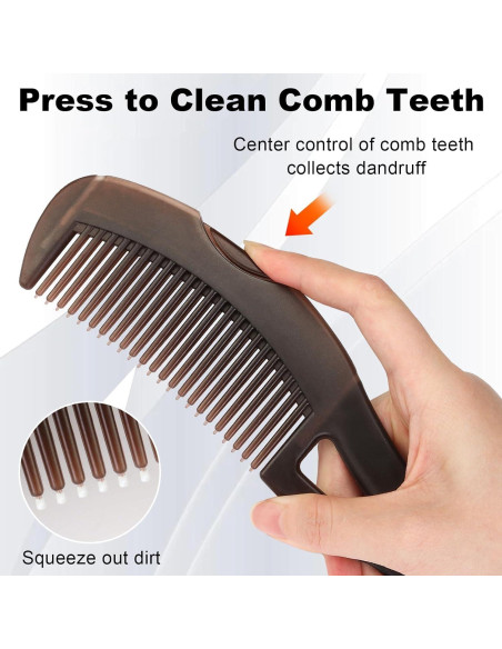 Peine Anticaspa AMZWISH con Mango de Masaje 22.86 cm