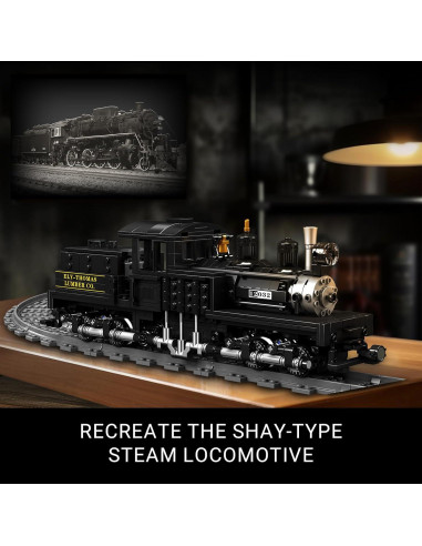 Juego de Construcción Locomotora Mould King 880 PCS LED Control