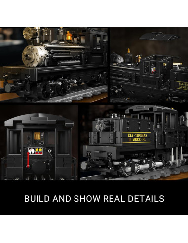 Juego de Construcción Locomotora Mould King 880 PCS LED Control