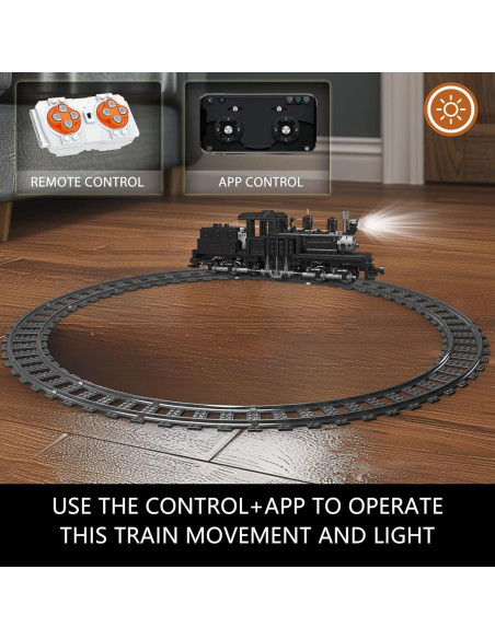 Juego de Construcción Locomotora Mould King 880 PCS LED Control