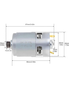 Motor DC 775 16 Dientes 18V ChgImposs para Taladro Eléctrico 2