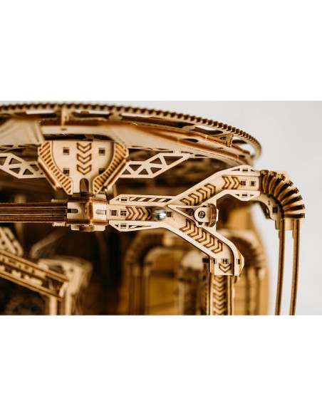 Wood Trick Carrera de Canicas Eléctrica 3D - 38x36 cm