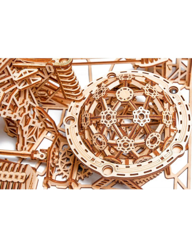 Wood Trick Carrera de Canicas Eléctrica 3D - 38x36 cm