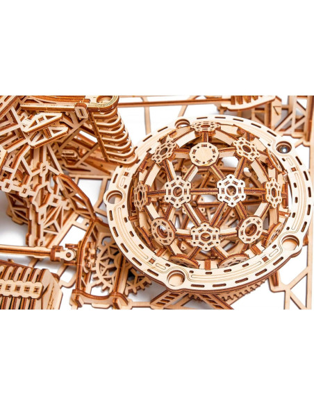 Wood Trick Carrera de Canicas Eléctrica 3D - 38x36 cm