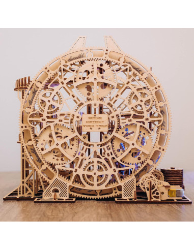 Wood Trick Carrera de Canicas Eléctrica 3D - 38x36 cm