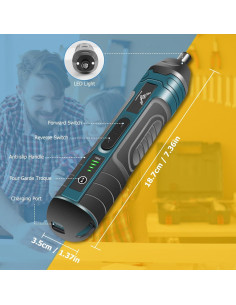 Destornillador Eléctrico Inalámbrico JENABOM 3.6V 105 Piezas 2