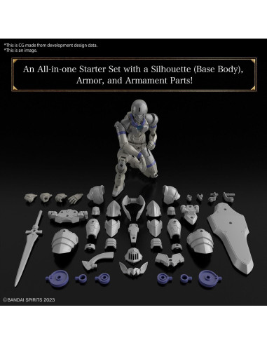 Caballero Liber Bandai 30MF Kit de Modelo Fantasía 12.7x10.16cm