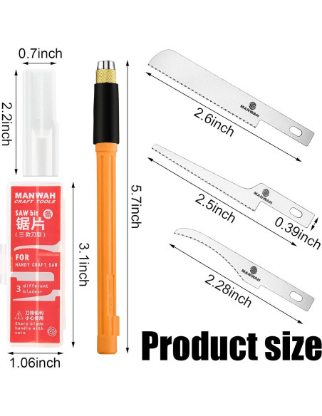 Juego de Mini Sierras de Hobby Honoson con 16 Cuchillas