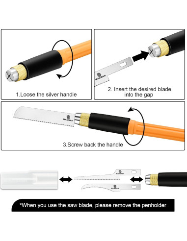 Juego de Mini Sierras de Hobby Honoson con 16 Cuchillas