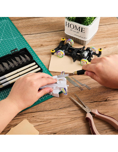 Juego de Mini Sierras de Hobby Honoson con 16 Cuchillas