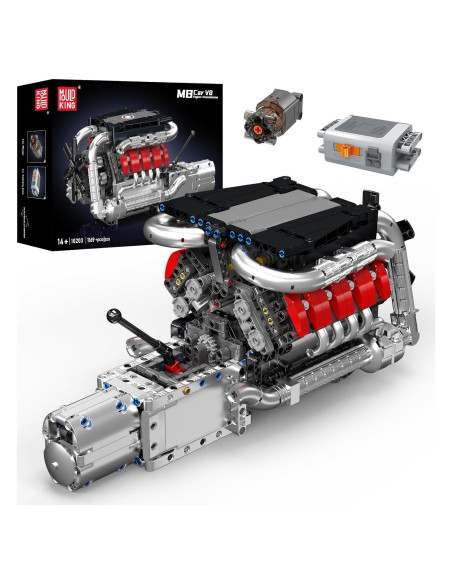 Mould King Motor V8 1169 Piezas Kit de Construcción STEM