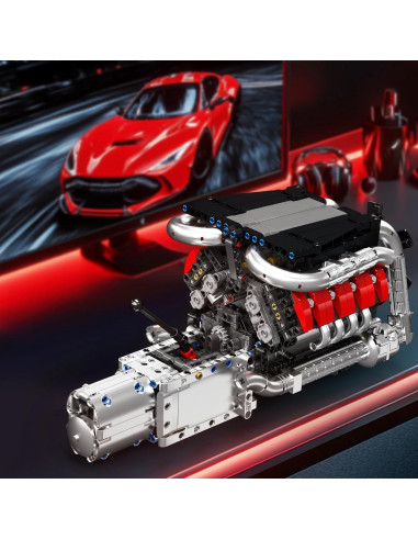 Mould King Motor V8 1169 Piezas Kit de Construcción STEM