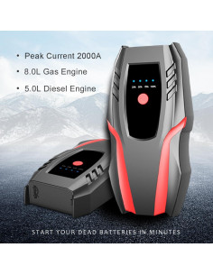 Arrancador de Auto GFERAUTO A20 2000A con Compresor 2