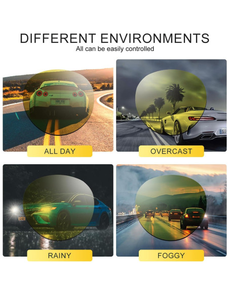 Gafas de Conducción Nocturna CARFIA Marco Redondo Amarillo